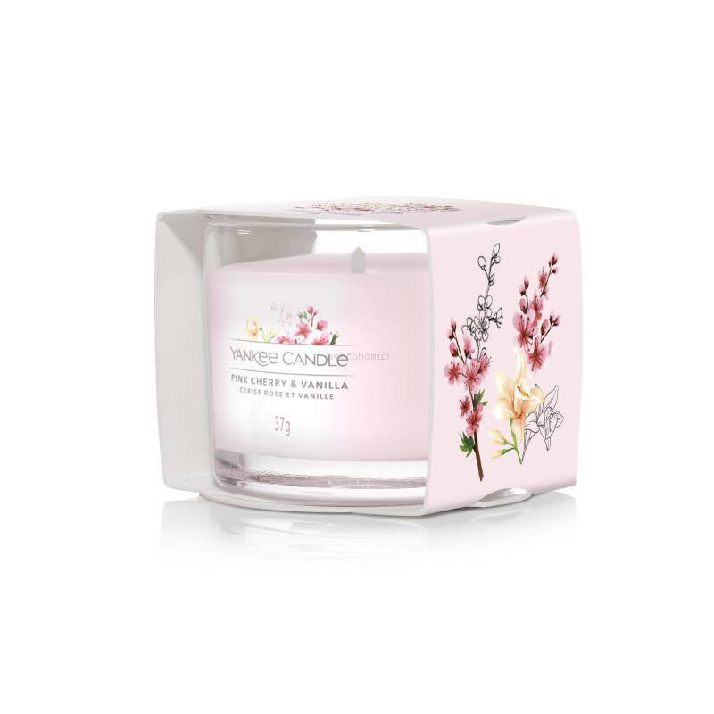 Yankee Candle Pink Cherry & Vanilla Mini Świeczka 37g Yankee Candle