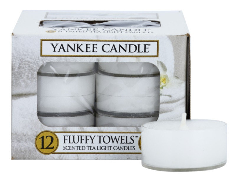 Yankee Candle Podgrzewacze Fluffy Towels Tealight 12 sztuk Yankee