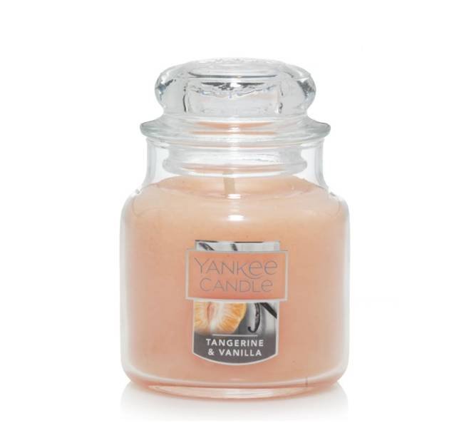 Yankee Candle, Świeca zapachowa Small Jar Tangerine Vanilla, 104 g