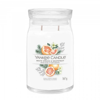 Yankee Candle White Spruce & Grapefruit Signature Duża Świeca 567G - Pachnąca Chatka