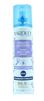 Yardley, London English Lavender, Spray do dezynfekcji rąk 140 ml - Yardley