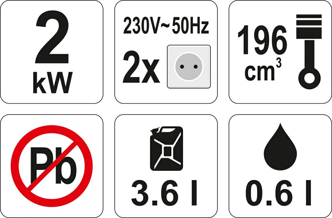 Yato Generator Prądotwórczy 2,2Kw Avr