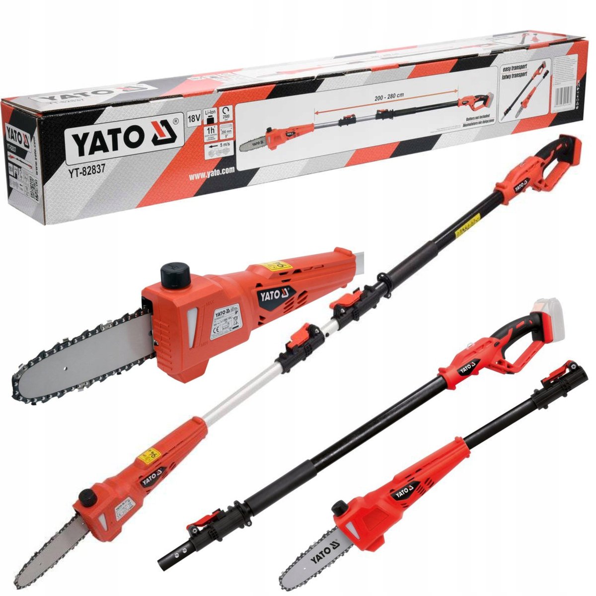 YATO OKRZESYWARKA TELESKOPOWA 18V