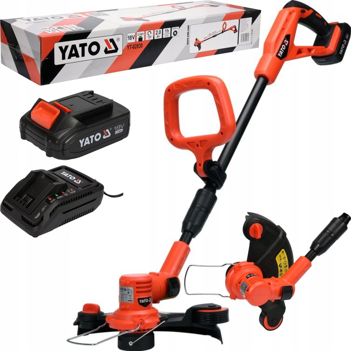 YATO PODKASZARKA ŻYŁKOWA 18V 1x2,0Ah LI-ION YT-82830