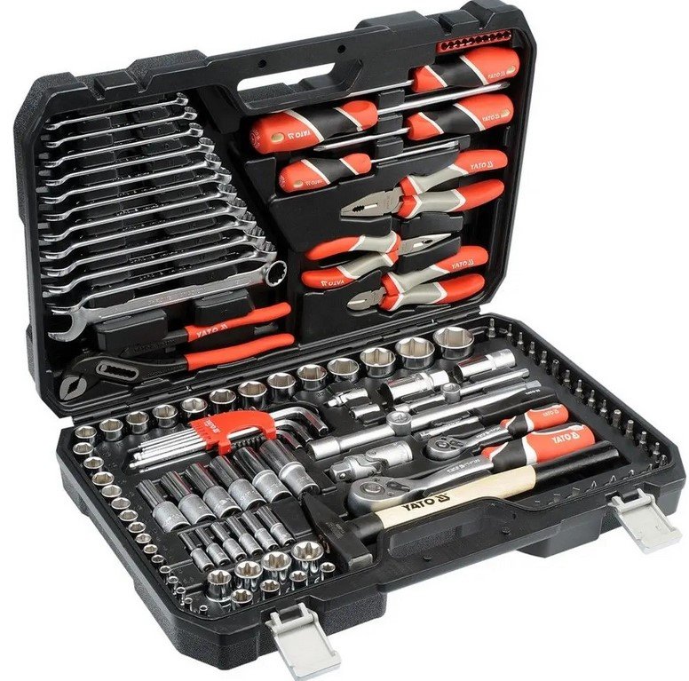 YATO Zestaw Narzędziowy XXL 1/4', 1/2' 122 elementów YT-38901
