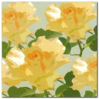 Yellow Blooms plakat obraz 50x50cm - Wizard+Genius