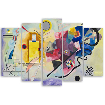 Yellow, Red, Blue Kandinsky 150x100  (5 Panele) - Legendarte