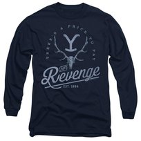 Yellowstone T-Shirt Unisex Dla Dorosłych Czaszka Revenge (S (52-55 Cm) / Ciemnogranatowy)