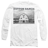 Yellowstone T-Shirt Unisex Dla Dorosłych Dutton Barn (S (52-55 Cm) / Ciepły Biały)