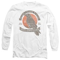 Yellowstone T-Shirt Unisex Dla Dorosłych Ptak Evil (L / Ciepły Biały)