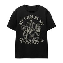 Yellowstone T-Shirt Unisex Dla Dorosłych Rip Can Be My Ranch Hand (XL 8,5-9 / Czarny)
