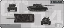 YENKEE Podkładka pod mysz DEFENDER WT90 - wersja limitowana WORLD OF TANKS Yenkee