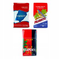 Yerba Mate Rosamonte Pajarito Taragui 3x1kg Zestaw Rosamonte