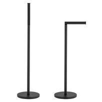 Yoka Home stojak na papier toaletowy czarny loft uchwyt + zapas 4 rolki