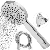 Yoka Home zestaw prysznicowy BOSS chrom słuchawka z wężem i uchwytem