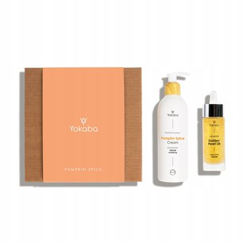 Yokaba Zestaw prezentowy Pumpkin Spice, Olejek Perłowy, Krem do rąk Dyniowy - Yokaba