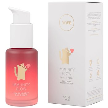 Yope, Face Care, Krem na dzień Immunity Glow Chaga + Mak, 50 ml - Yope