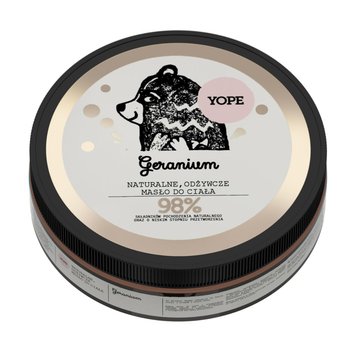 Yope, Geranium, naturalne odżywcze masło do ciała, 200 ml - Yope