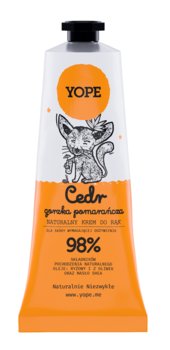 Yope, Krem do rąk Cedr i gorzka pomarańcza, 50 ml - Yope