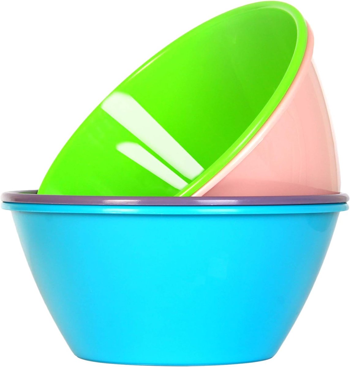 Lot De 9 Petits Bols Enfants 300ML - Plastique Arc-en-Ciel | Micro-ondable Et Lave-Vaisselle Safe