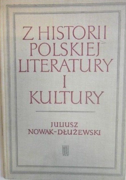 Z historii polskiej literatury i kultury - W opisie | Książka w Empik