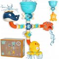 Zabawka Do Kąpieli Przelewowa Fontanna Wiatraczek Krab Wieloryb Ośmiorniczka - MalPlay