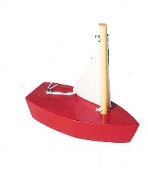 Zabawka do wody Drewniana łódeczka do zabawy w wannie i na plaży goki - drewniana zabawka do kąpieli, zabawka dla 3 latka - Goki