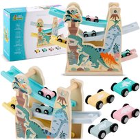 Zabawka drewniana zjeżdżalnia dla aut Ricokids