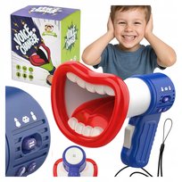 Zabawka Megafon ZMIENIACZ MODULATOR Głosu nagrywanie TRZY TRYBY prezent