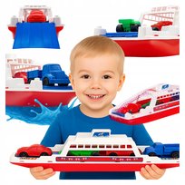 Zabawka Statek Duży Prom do Wody Wanny Kąpieli na Basen na Plażę 42 Cm