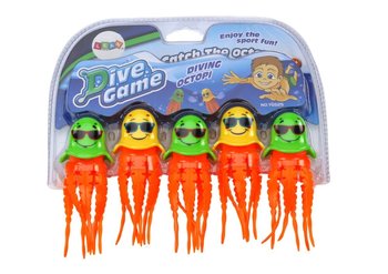 Zabawki do Kąpieli Zestaw Do Nurkowania Meduzy 6 Sztuk - Lean Toys