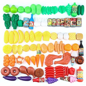 Zabawkowe Jedzenie warzywa owoce 120 elementów