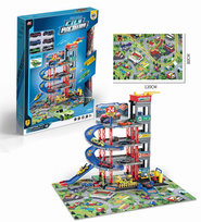 Zabawkowy dla Dzieci Parking z Matą i Dodatkami