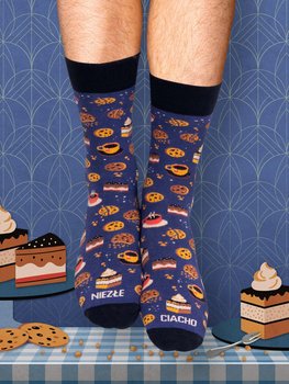 ZABAWNE Męskie skarpetki z hasłem NIEZŁE CIACHO idealny prezent 41-46 - Nadwyraz.com
