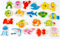 Zabawne Rybki Magnesy i Puzzle dla Dzieci, Lean Toys