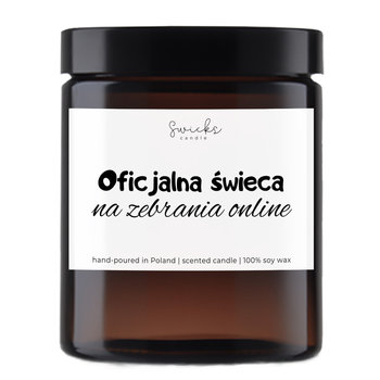 Zabawny prezent dla koleżanki z pracy - świeca sojowa z napisem prezent do pracy -oficjalna świeca na zebrania online - Swicks