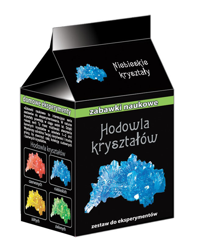 Zabawy naukowe - Hodowla kryształów niebieskich, Zestaw do eksperymentów