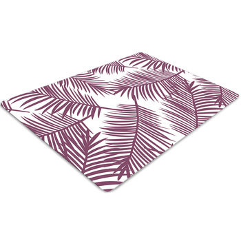 Zabezpieczająca mata pod fotel Purpurowe liście - Dywanomat