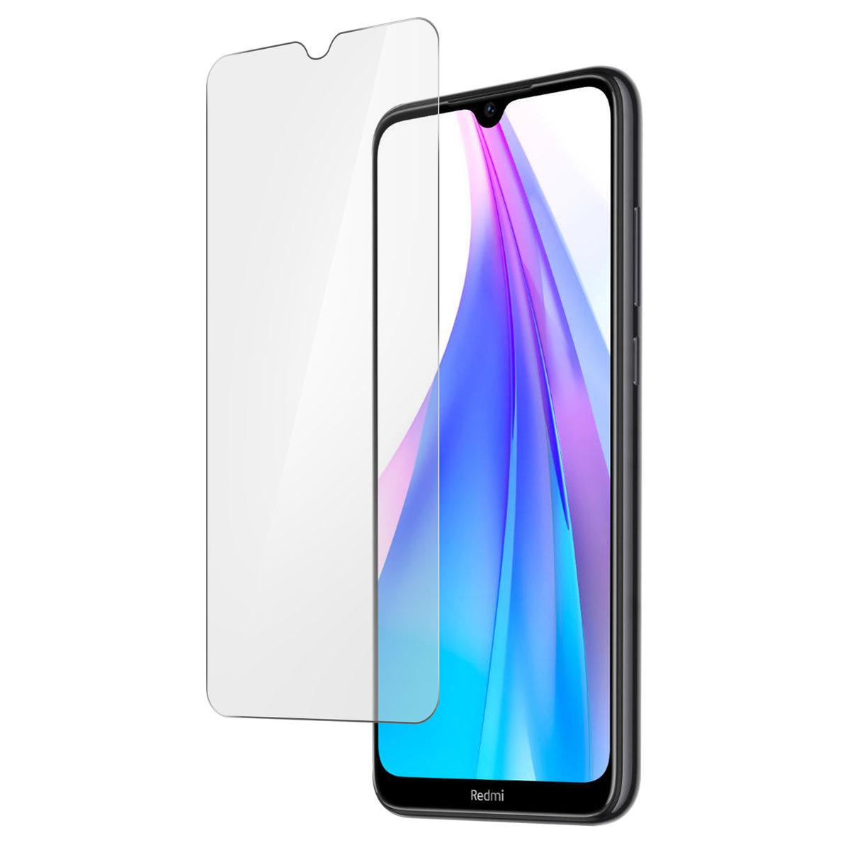 thumbnail image 2 of 9D Curved Tempered Glass Screen Protector For Xiaomi Redmi Note 8 / 8T / 8 Pro – Black Border – 3-Layer 2 of 5