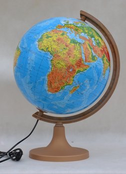 Zachem, globus fizyczny - podświetlany - ZACHEM