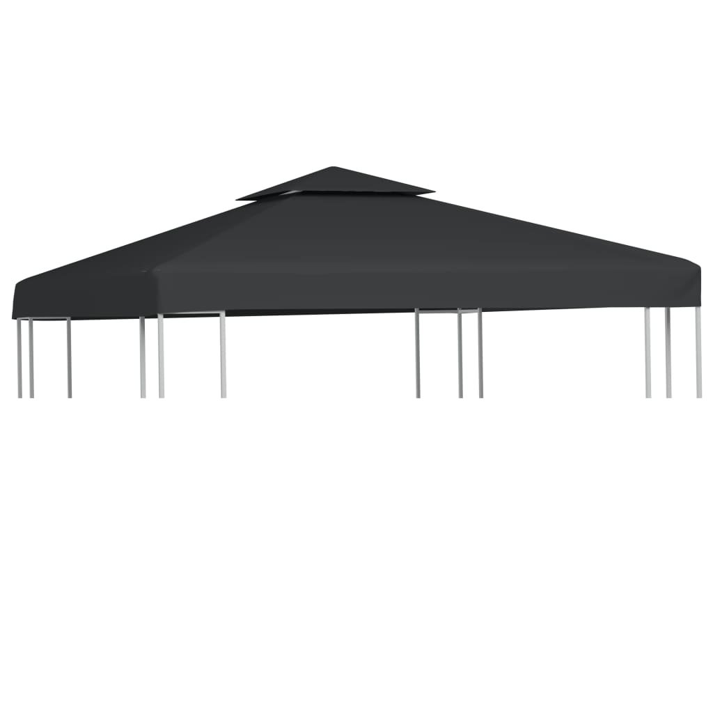 Zadaszenie altany ogrodowej VIDAXL, ciemnoszary, 310 g/m², 3x3 m
