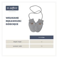 Zaffiro - Rękawiczki dziecięce Wełna premium 3-5 l Beige -U