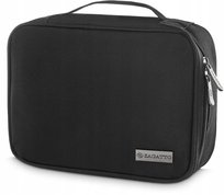 Zagatto, Kosmetyczka organizer duży damski męski czarny pojemny