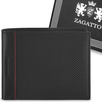 ZAGATTO Portfel męski ZG-N992-F14 BLACK-RED - Zagatto
