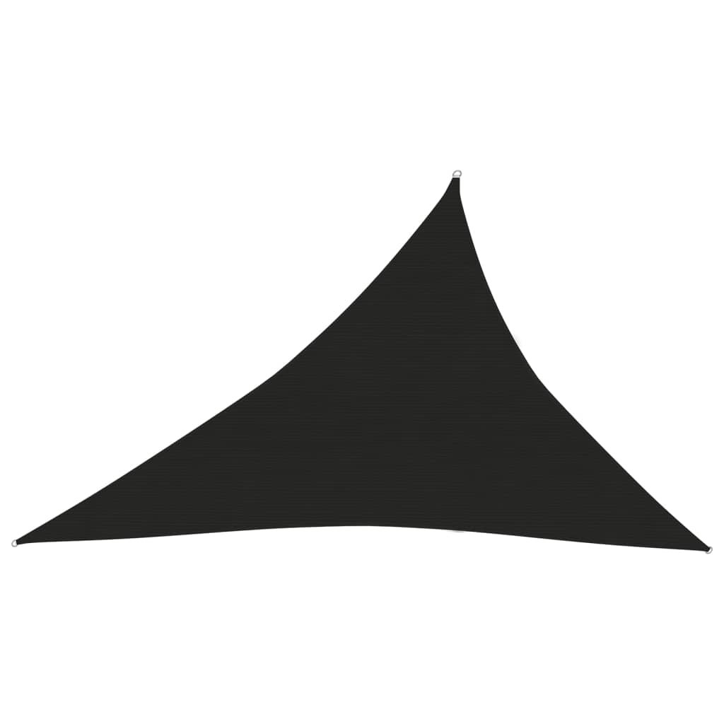 Фото - Пляжна парасоля VidaXL Żagiel przeciwsłoneczny, 160 g/m², czarny, 4x5x6,8 m, HDPE 