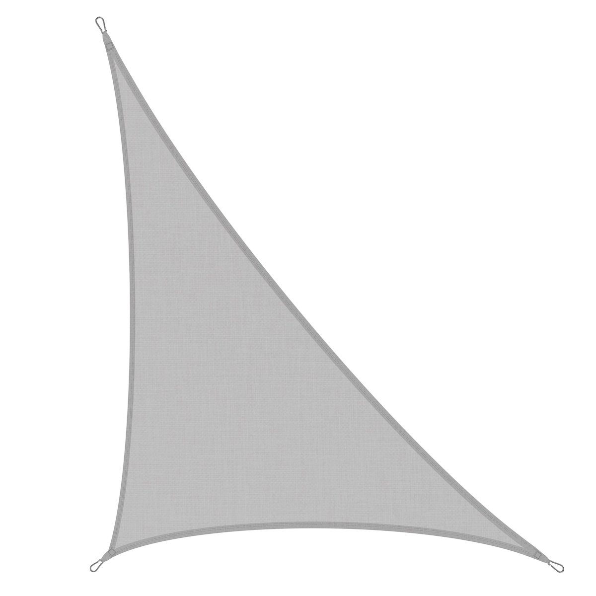 Фото - Пляжна парасоля Żagiel przeciwsłoneczny na ogród trójkątny na taras 3x4x5m popielaty R1