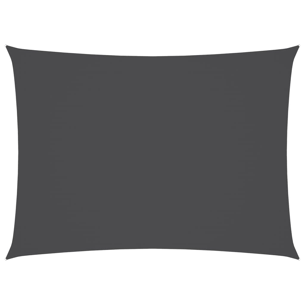 Żagiel przeciwsłoneczny z tkaniny Oxford PU, antracytowy, 2,5 x 4 m ...