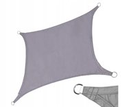 Żagiel Przeciwsłoneczny Zaciemniacz Parasol Ogrodowy 3X4M Szary Perfectlife
