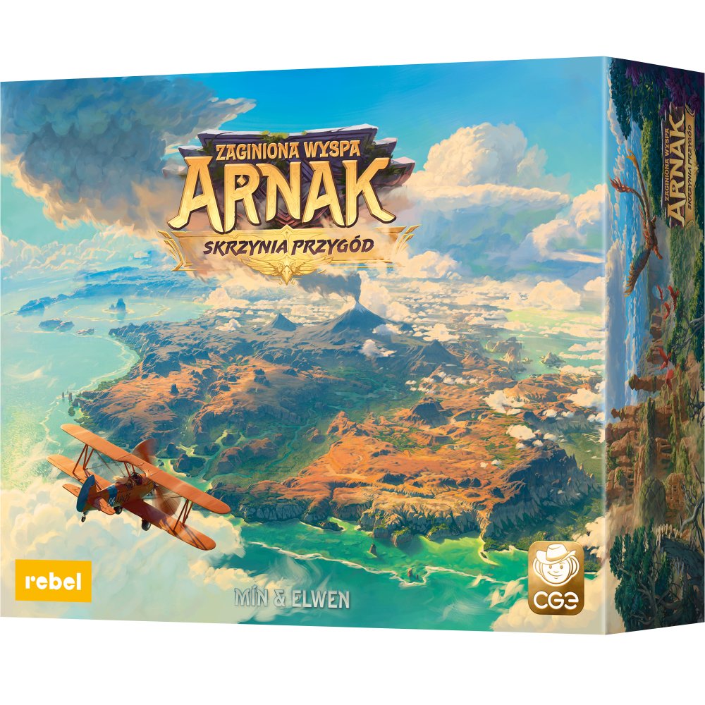 Zaginiona Wyspa Arnak: Skrzynia Przygód, gra planszowa, Rebel