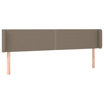 Zagłówek łóżka Uszak 183x16x78/88cm, taupe / AAALOE - Zakito Home